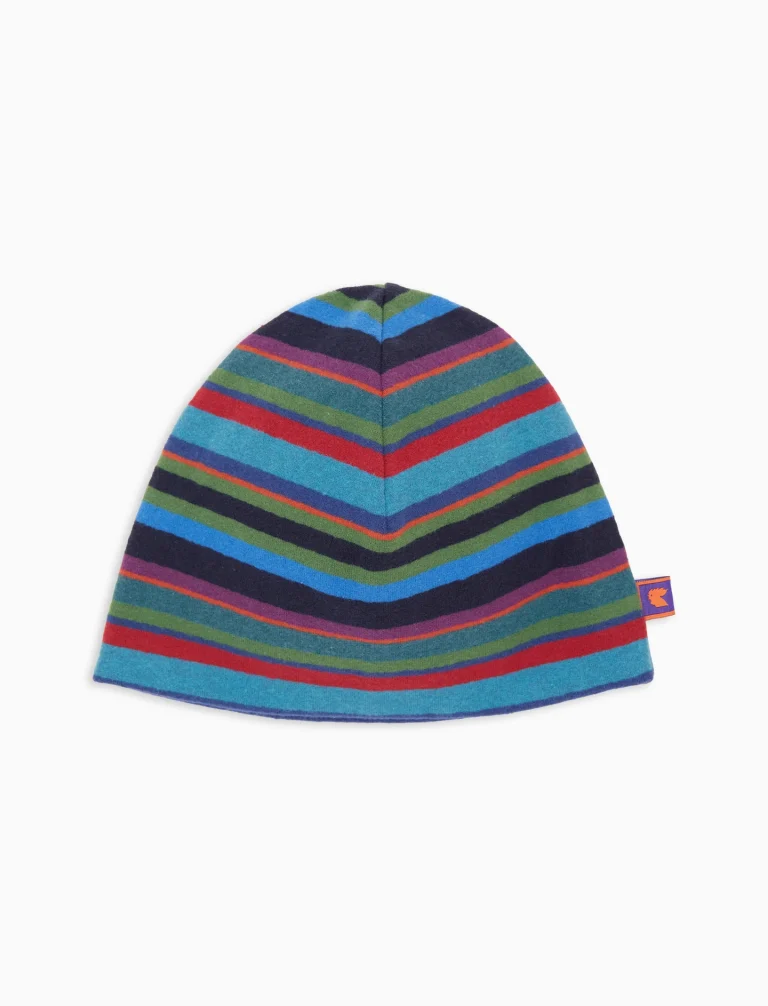 Gallo unisex cappello a calotta in pile riga multicolor navy strelizia 104338