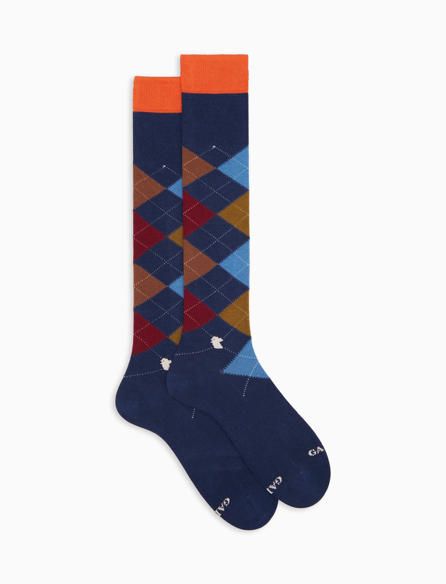 Gallo uomo calze lunghe a rombi royal mora 511567