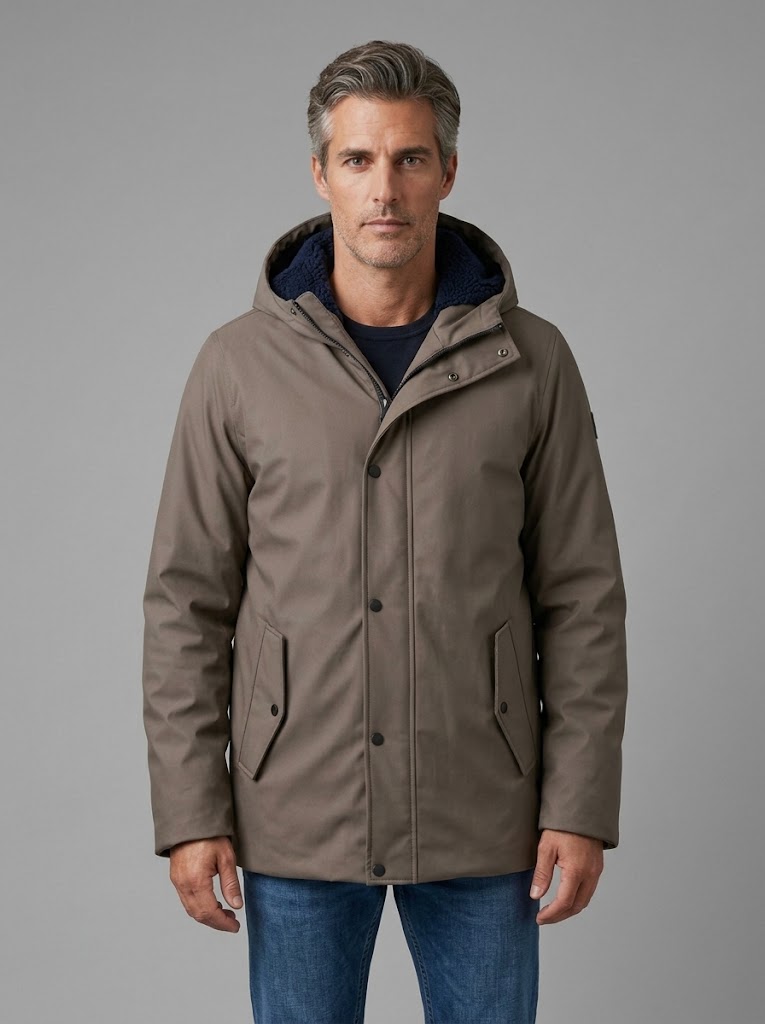 Homeward uomo parka gommato beige woodbridge PORTSMOUTH