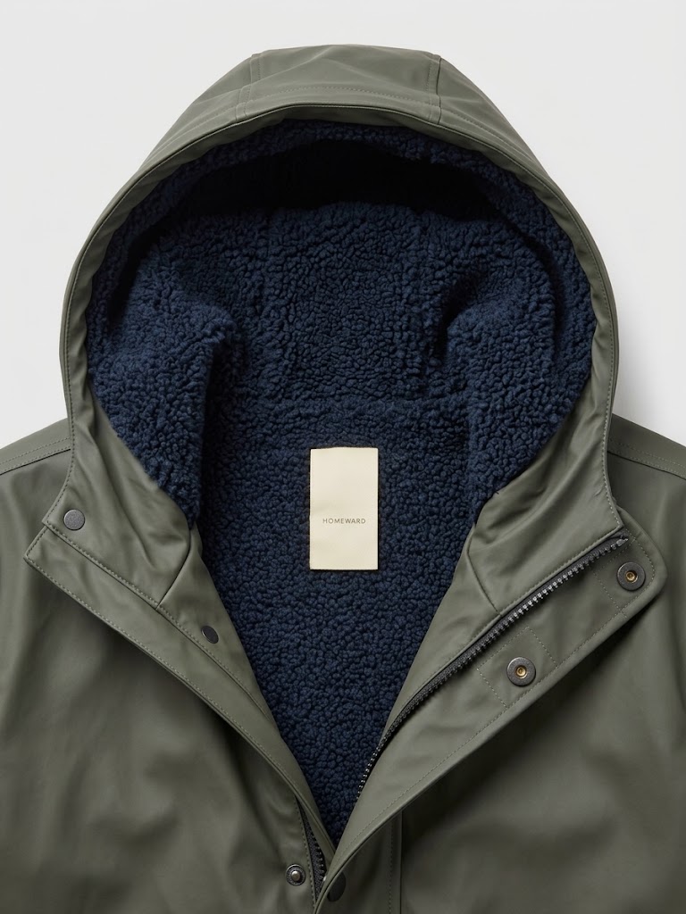 Homeward uomo parka gommato verde oliva scuro PORTSMOUTH - immagine 2