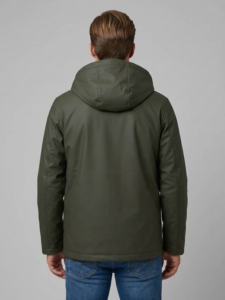 Homeward uomo parka gommato verde oliva scuro PORTSMOUTH - immagine 4