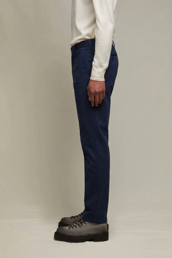 L.B.M. 1911 pantaloni in cotone elasticizzato blu ELTON - immagine 2