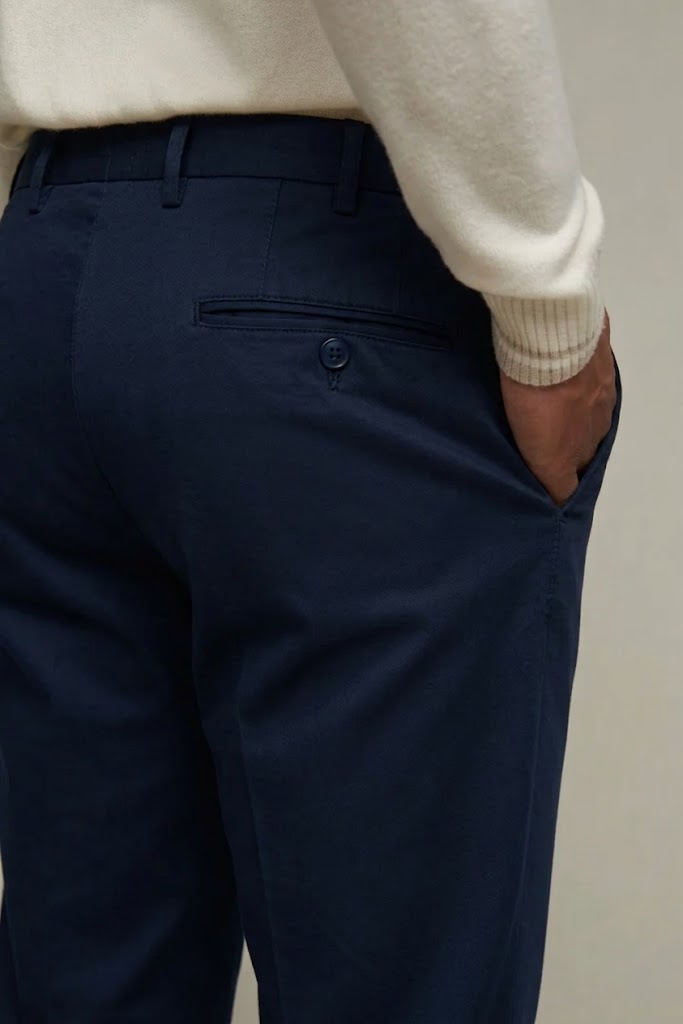 L.B.M. 1911 pantaloni in cotone elasticizzato blu ELTON - immagine 5
