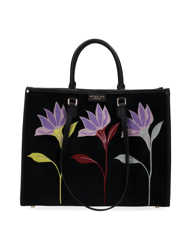 My Best Bag borsa tote in tessuto nera ATENA ESSENCE
