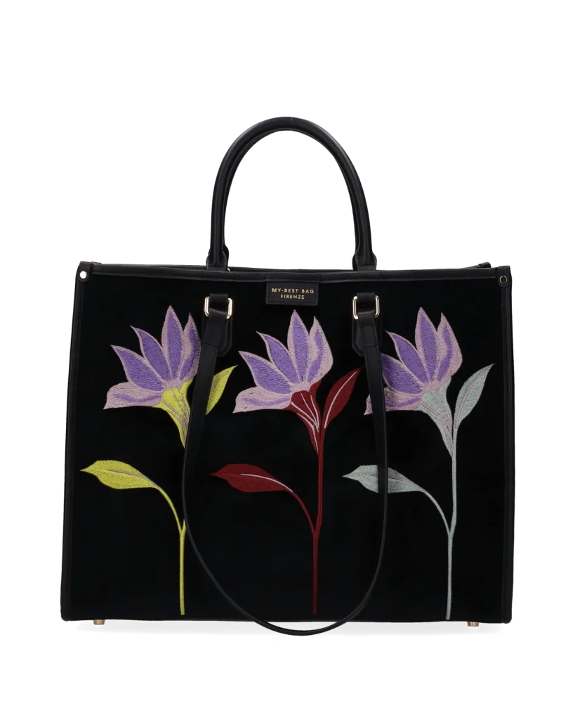 My Best Bag borsa tote in tessuto nera ATENA ESSENCE