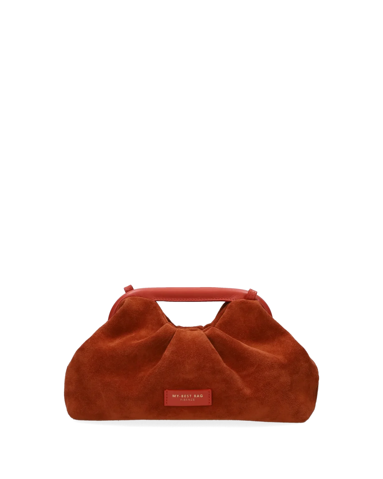 My Best Bag borsa a mano in pelle scamosciata arancio JANINE SUEDE small