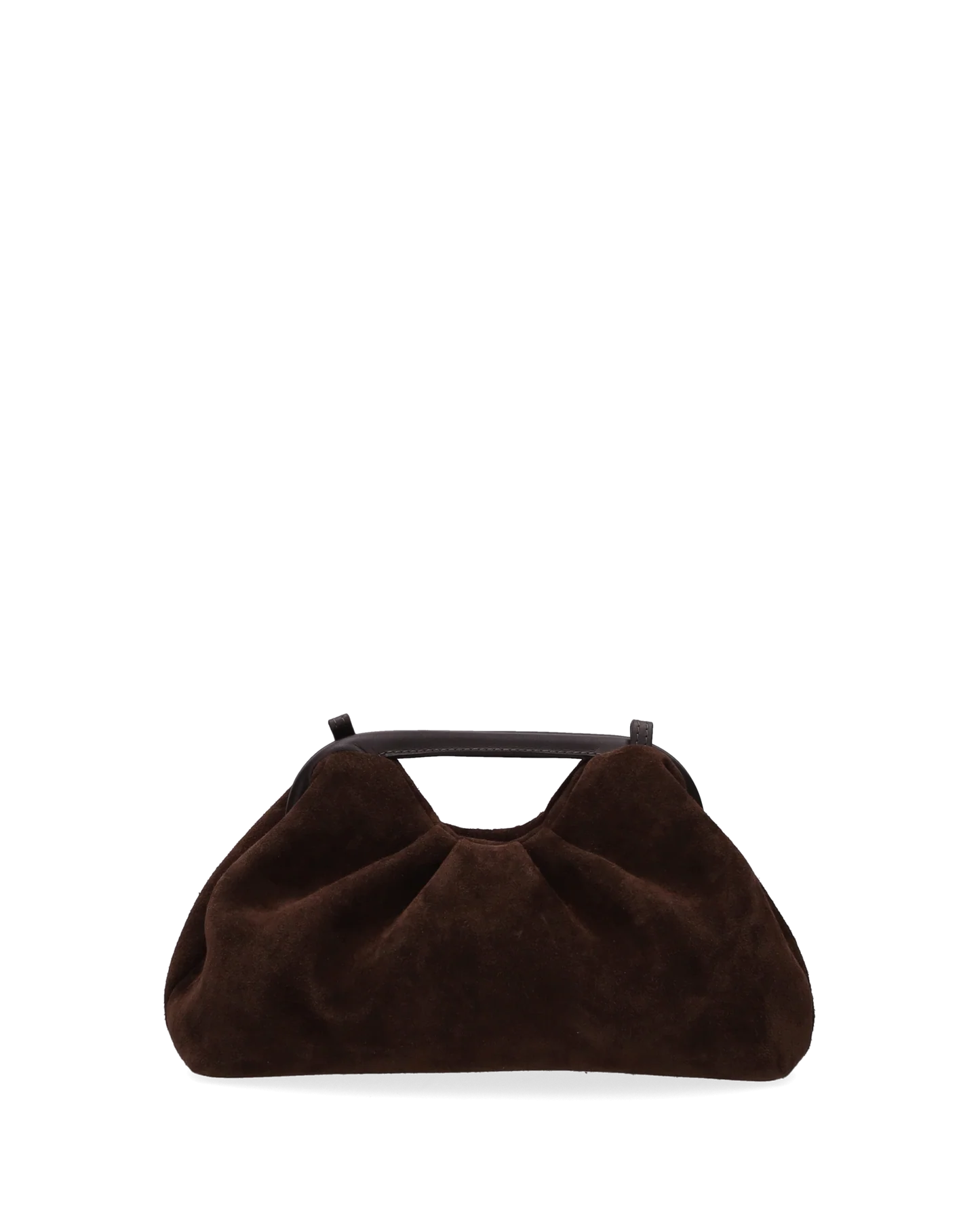My Best Bag borsa a mano in pelle scamosciata marrone scuro JANINE SUEDE small - immagine 6