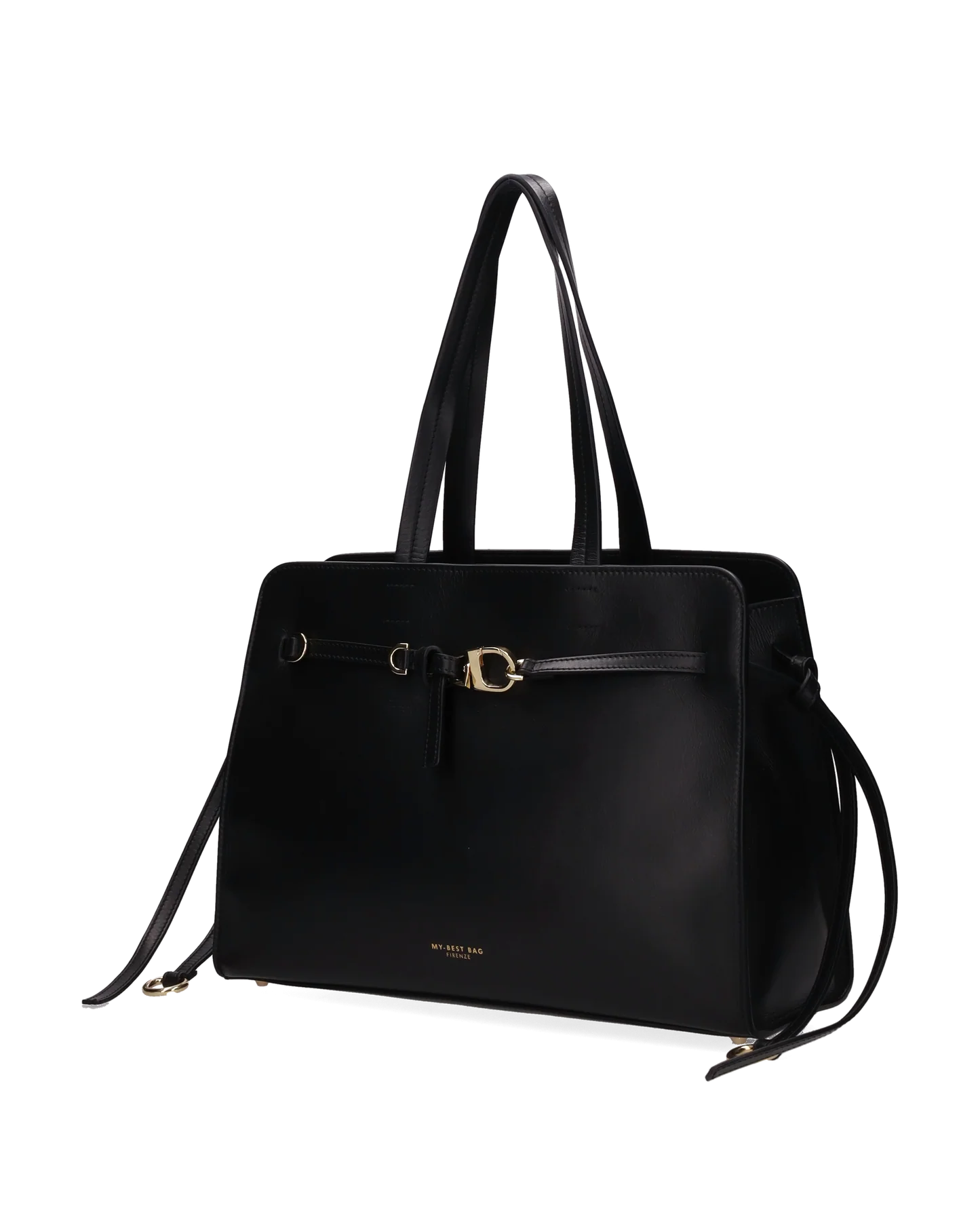 My Best Bag borsa a spalla in nappa nera DEMETRA BIG - immagine 5