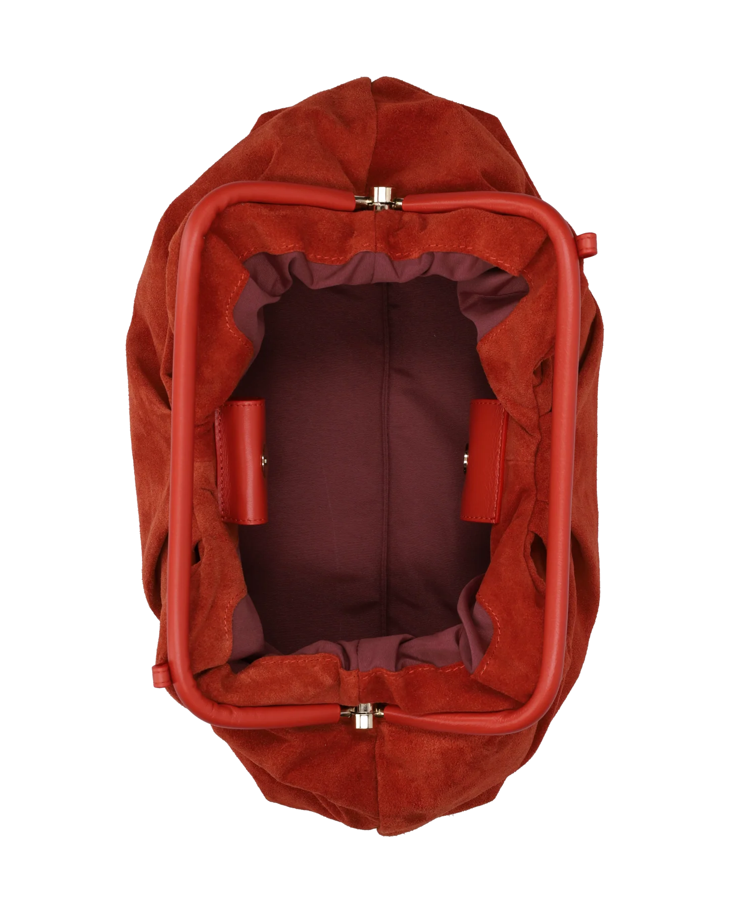 My Best Bag borsa a mano in pelle scamosciata arancio JANINE SUEDE BIG - immagine 3