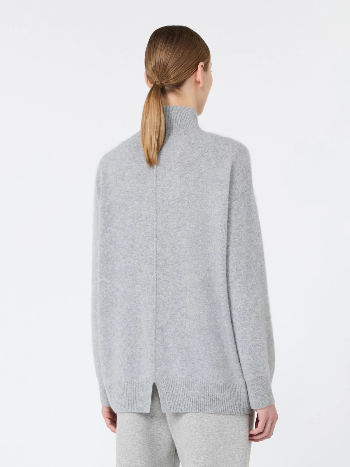 'S Max Mara maglia dolcevita in lana garzata grigia SMMDANZA - immagine 2