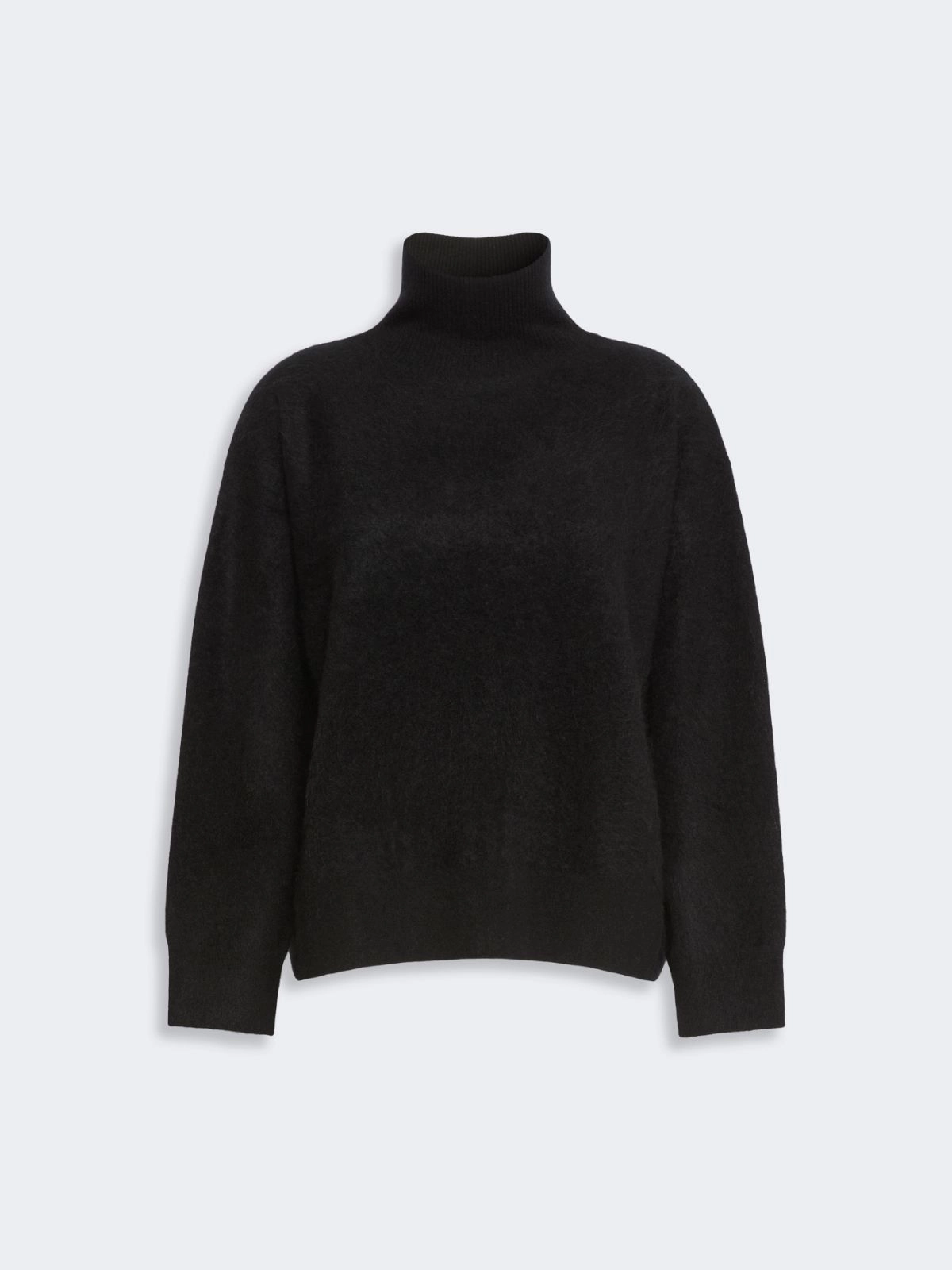 'S Max Mara maglia dolcevita in lana garzata nera SMMDANZA - immagine 3
