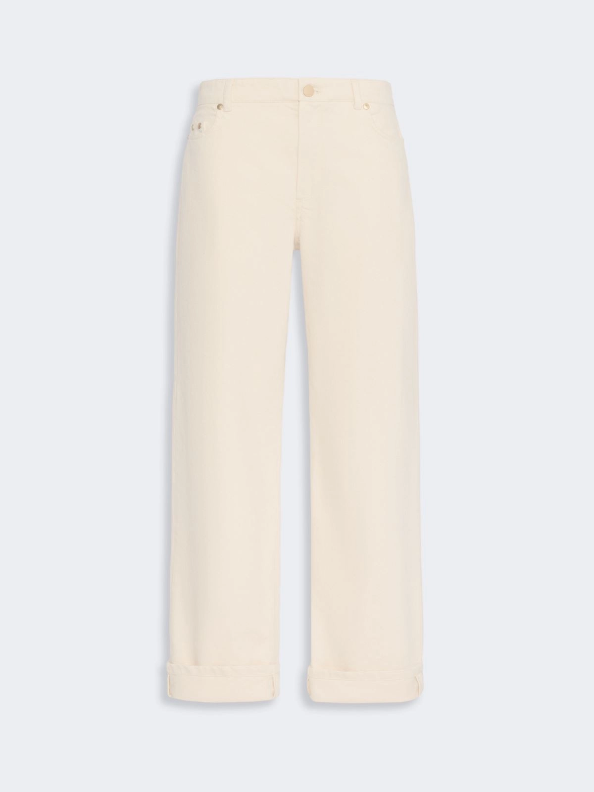 'S Max Mara pantalone cinque tasche in bull ecrù SMMVIRNA - immagine 4