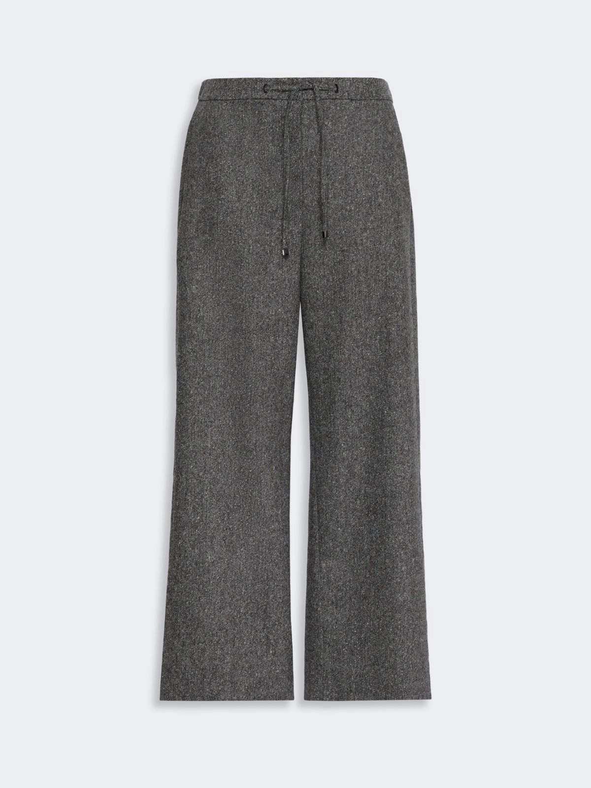 'S Max Mara pantalone jogging in flanella grigio SMMVINCI - immagine 4