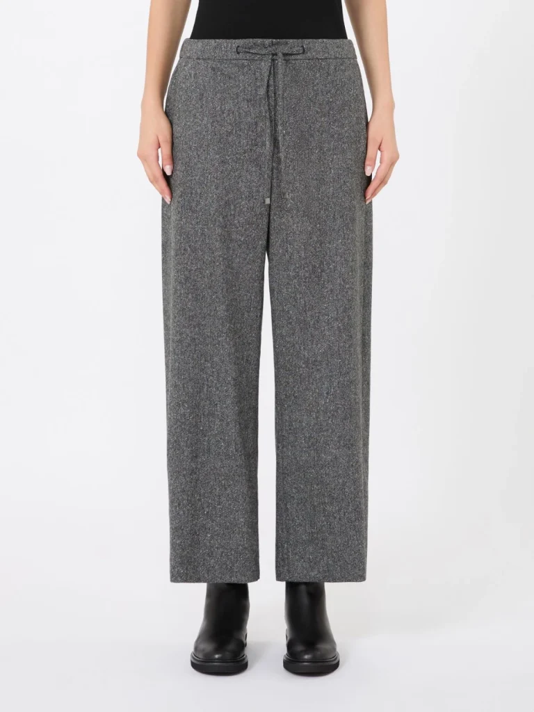 'S Max Mara pantalone jogging in flanella grigio SMMVINCI