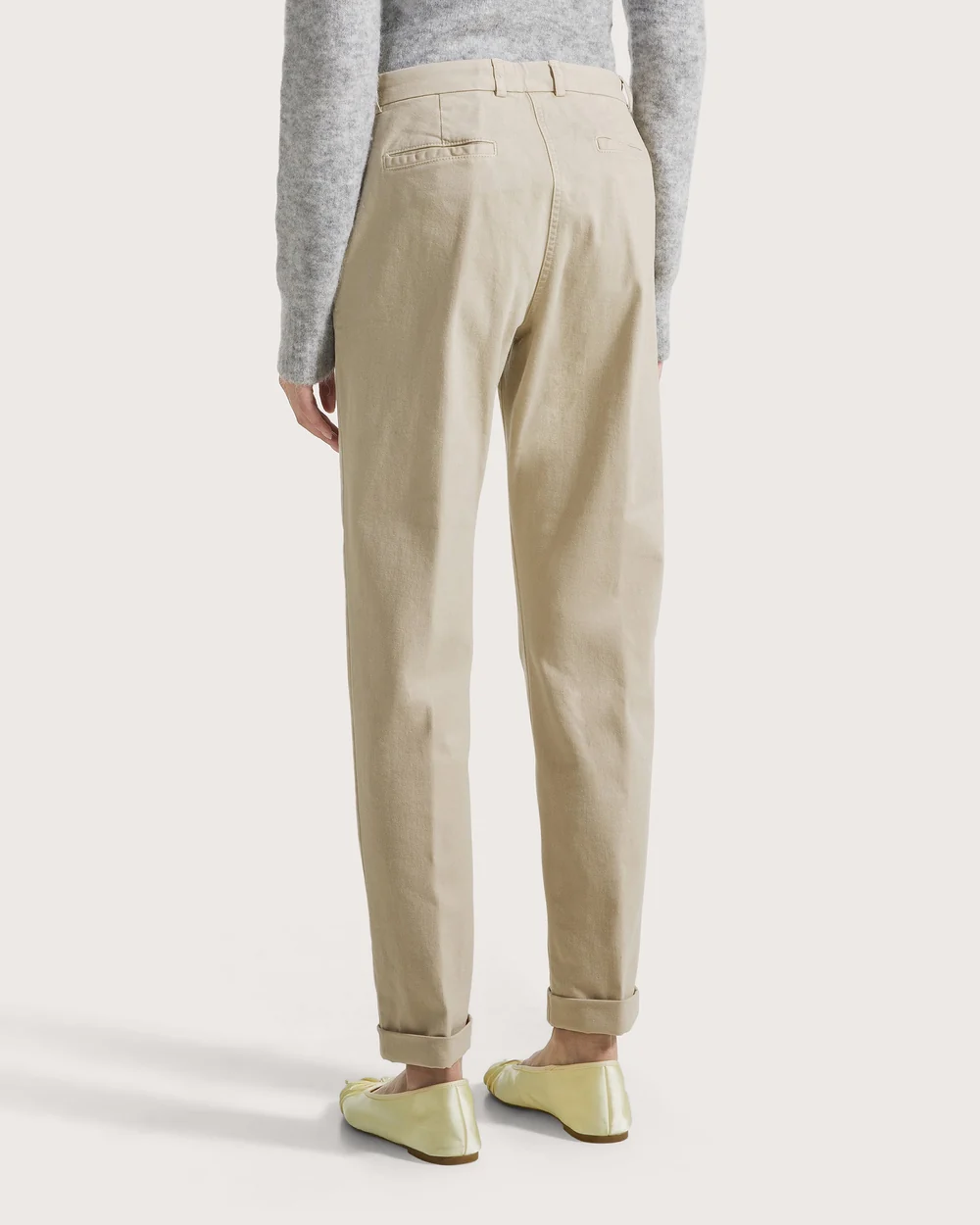 Seventy 19.70 pantalone chino in gabardina elasticizzata beige - immagine 3