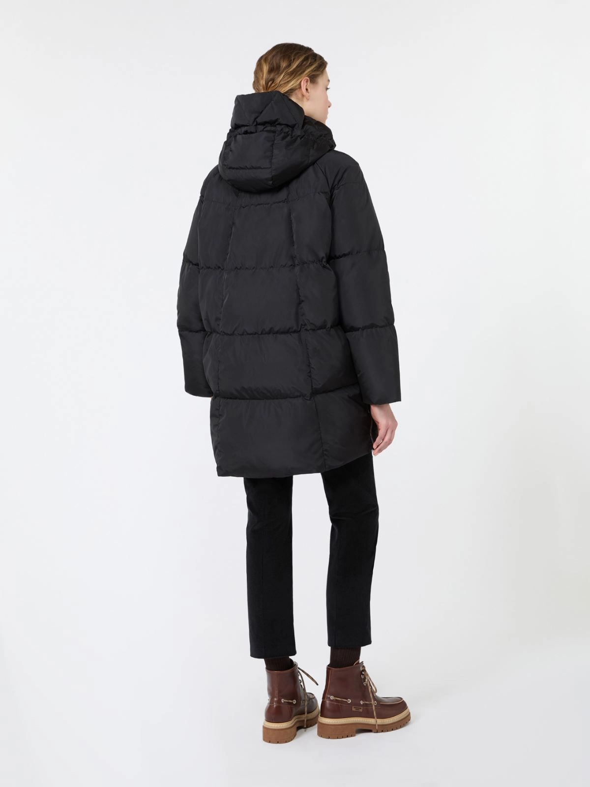 Weekend Max Mara parka imbottito lungo nero WKDNEWBEMBO - immagine 4