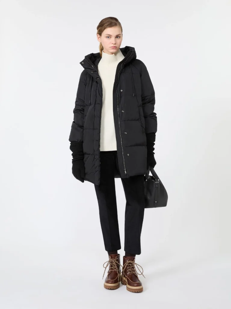 Weekend Max Mara parka imbottito lungo nero WKDNEWBEMBO