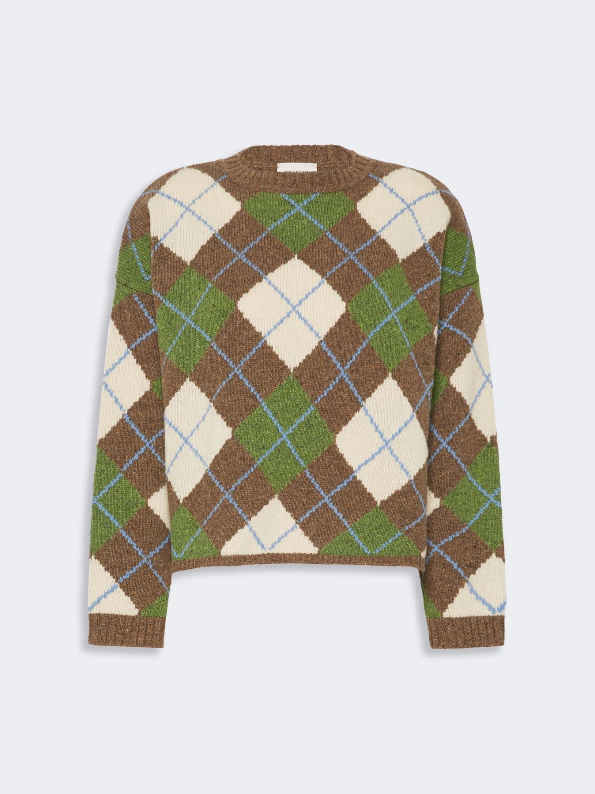 Weekend Max Mara maglia girocollo con disegno argaile WKDVASAIO - immagine 4