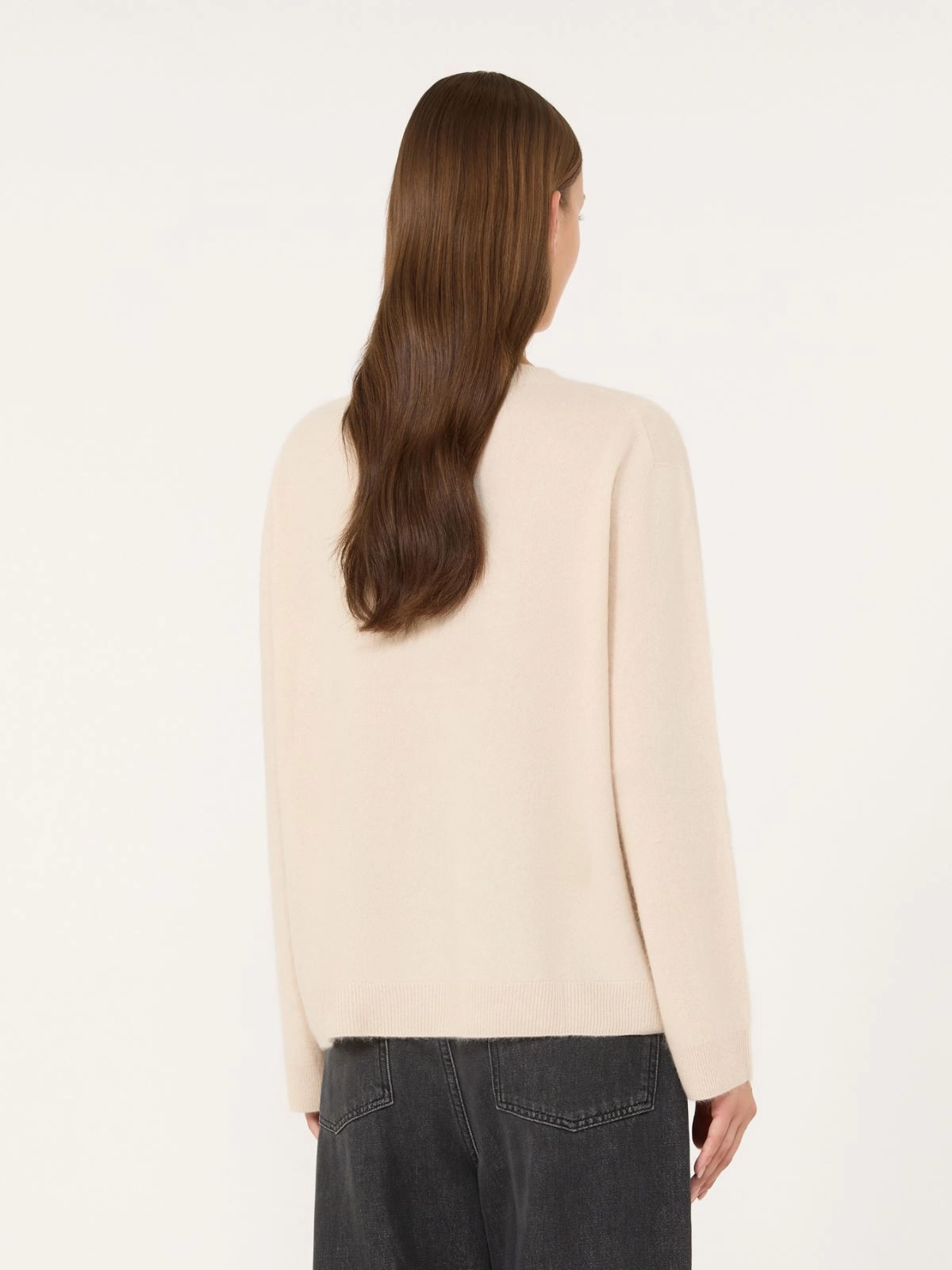Weekend Max Mara maglia girocollo in lana e cashmere panna WKDECO - immagine 2