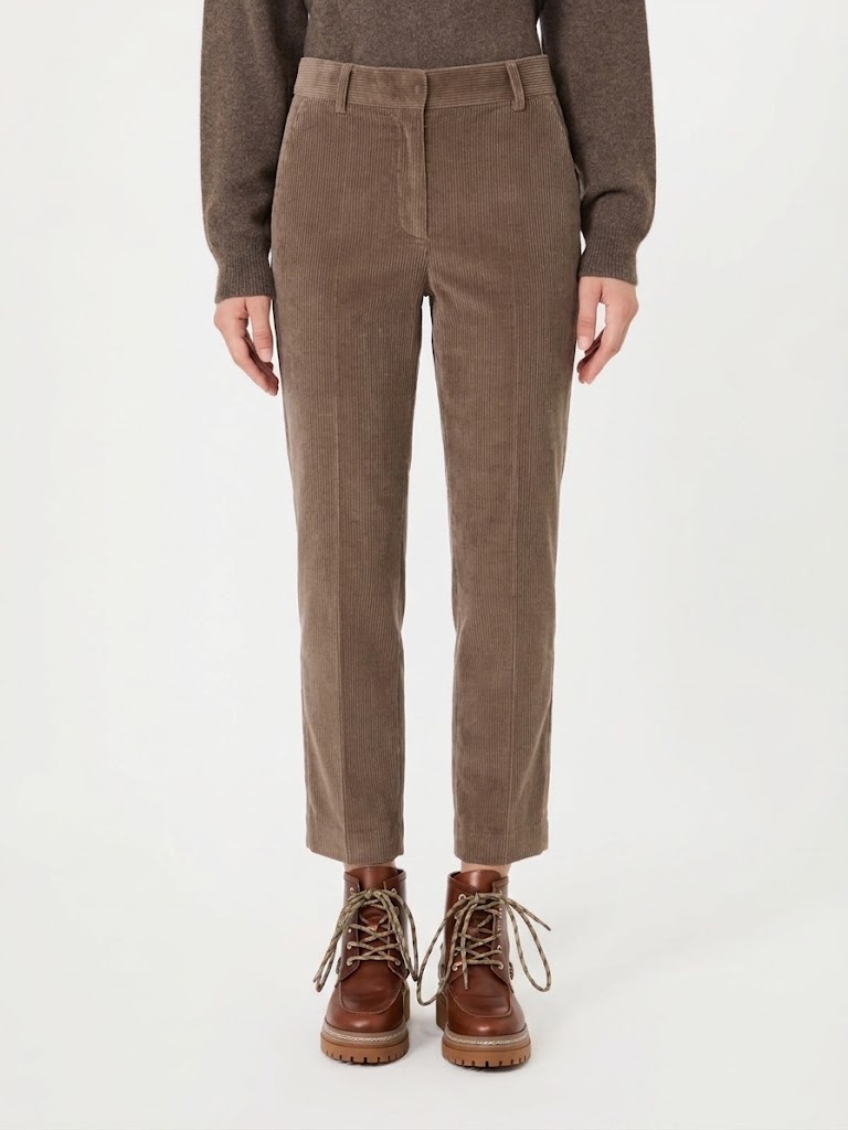 Weekend Max Mara pantalone in velluto marrone noce WKDMARRUCA